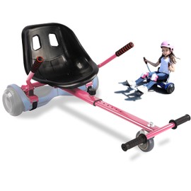 KKA Hoverboard Kart, Hover Cart, Buggy Attachment for 6.5"/8"/10" Hover Boards, Hover Board Accessory to Transform Hover Boards into Go Karts