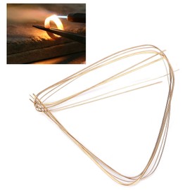 4pcs 0.5mm 0.7mm 1.0mm 1.5mm Gold Silver Welding Rods Soldering Wire Silver Welding rods Low Temperature Metal Soldering Brazing Rods for Jewelry Making