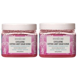 The Spathecary 2 THE SPATHECARY EXFOLIATING COTTON CANDY SUGAR EXFOLIATING COLLAGEN/VITAM