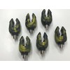 6 x Flexi Rubber Chunky Camo Design Rod butt rests.