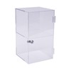 2-Shelf Clear Acrylic Display Case with Lock, Display Case Cabinet