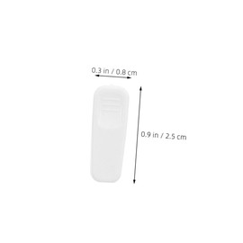 TEHAUX 60pcs Cable Clamps for Diameter Earphone Wires White Plastic Cord Clips for Headphone Cable Management Secure Grip Organizers for Desk and Office Tangle Prevention