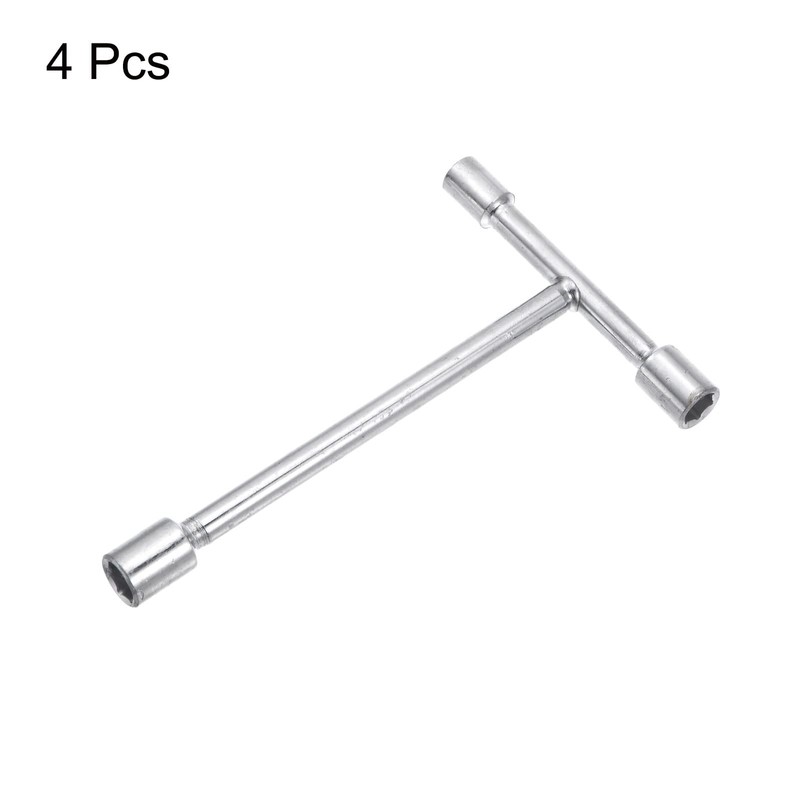 sourcing map 4pcs 3-Way Wrench, 8mm 9mm 10mm Socket T