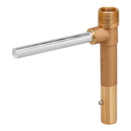 Underhill Quick Coupler Key Tool for Coupler Valve, 3/4-Inch MPT x 1/2-Inch FPT Outlet, Sprinkler Garden Irrigation System, Solid Brass, QK-075