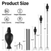 ZSPENG 6 Pack Metal Torches for Outside, Upgraded Metal Torches