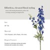 Blue Faux Blooming Delphinium Flower - 39"