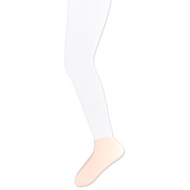 Jefferies Socks Girls 7-16 Layers Footless Tights, White, 10-14