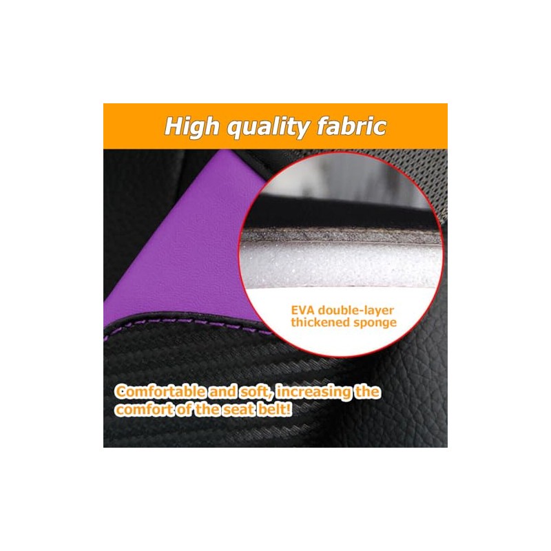 Osilly Carbon Fiber Seat Belt Covers - Soft Shoulder Protection