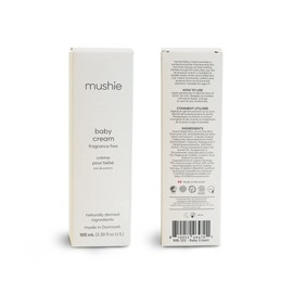 mushie Baby Cream | Healing Ointment for Dry, Chaffed Skin, Diaper Rash, & Minor Scratches | Certified COSMOS ORGANIC | Made In Denmark, 3.38 fl oz (100 mL)