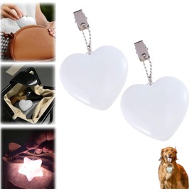 nnOuOnn Handbag Light Purse Glow Heart Light, Portable Touch Purse Light, LED Automatic Sensor Glowing Heart Shaped Night Light, Handbag Purse Lamp for Women Girl Valentines Day (1pcs Heart Shape)