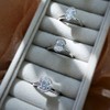 BERRICLE Sterling Silver Solitaire Wedding Engagement Rings 2 Carat Half