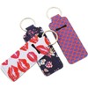 Beavorty 3pcs Lipstick Keychain Holder Set Neoprene Cosmetic Storage for