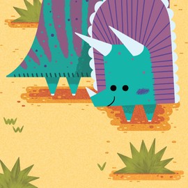 Up With Paper Pop-Up Treasures Greeting Card - Papasaurus
