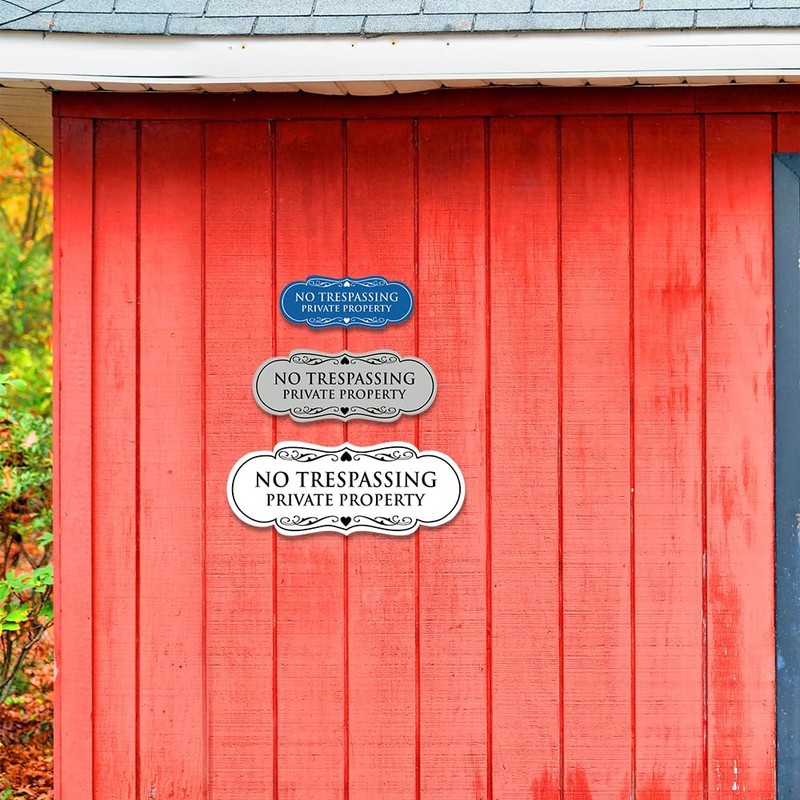 Signs ByLITA Designer No Trespassing Private Property Wall or Door