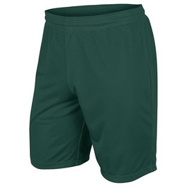 CHAMPRO Boys' Dynamic Tricot Mesh Shorts, Forest Green, X-Large