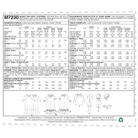 McCall's M7230 Women's Historical Pioneer and Pilgrim Costume Sewing Pattern, Sizes 16-18