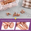 Swpeet 270Pcs M2 M2.5 M3 Flat Head Copper Solid Rivet