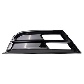 TRQ Front Left Fog Light Hole Cover Black Drivers Side Compatible with 2015-2017 Chrysler 200 CH1038160