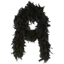 Smiffys 80 g Boa, Deluxe - Black(Size: US One Size)
