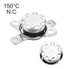 sourcing map 2pcs Bi-Metal Temperature Control Switch Thermostat 150°C 10A