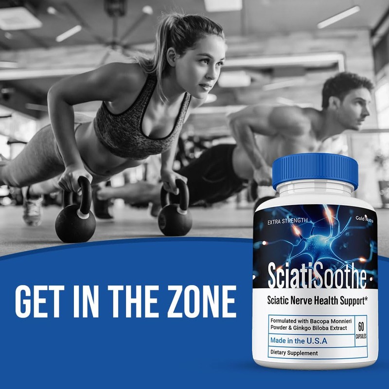 (2 Pack) SciatiSoothe Supplement Pills, Sciati Soothe All Natural Brain