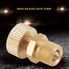 1/8" Bleed Valve, Needle Valve + The Bleeder Screw Brass 1pcs Air Bleed Valve for High Pressure Electric Pump Accessories