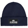 MoonWorks® Women's Beanie with Patch Knitted Hat with Saying Ich