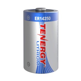 Tenergy Primary Lithium Thionyl Chloride Battery 1/2 AA 3.6V 1200mAh (ER14250) (Non-Rechargeable)
