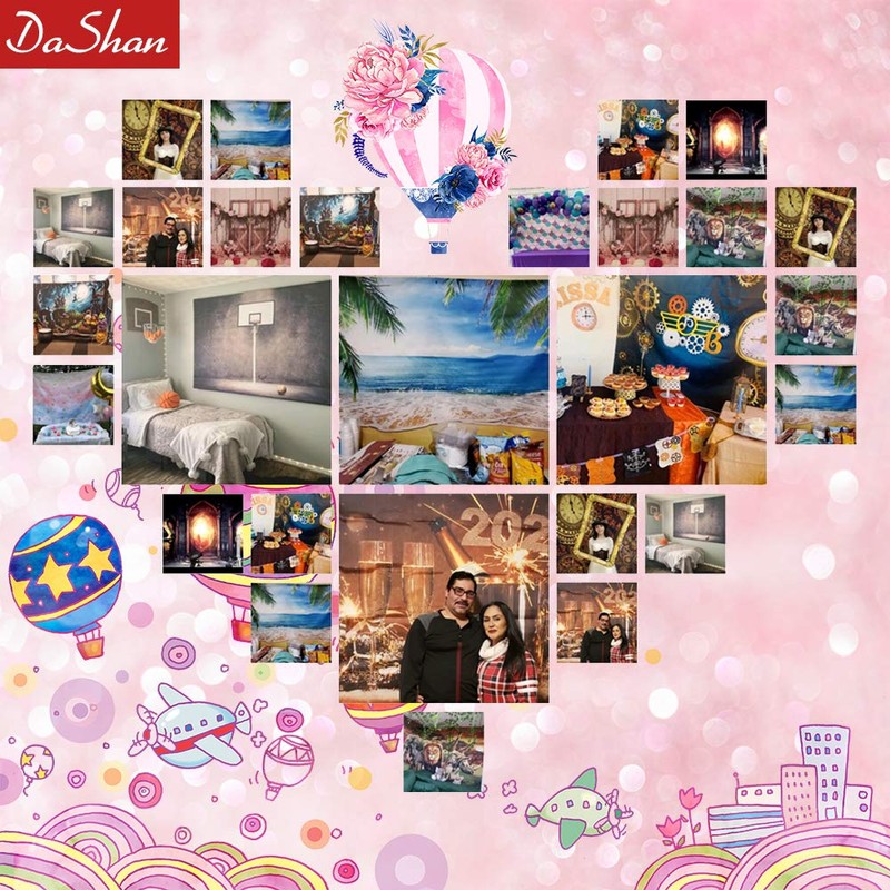 DASHAN 7x5ft Polyester Antique Steampunk Backdrop for Photography Gear Watches