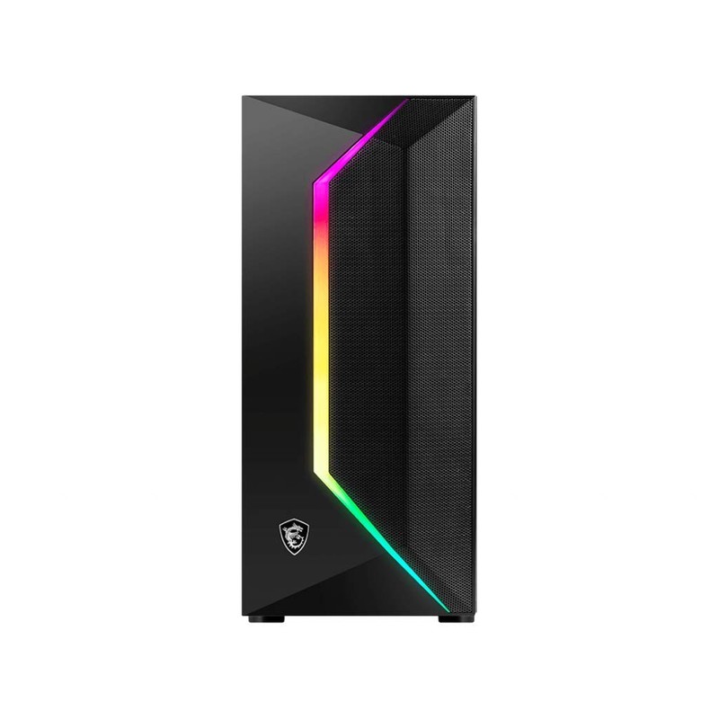 MSI Mid-Tower PC Gaming Case – Tempered Glass Side Panel