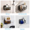 ANRUI Shower Shelf, No Drilling, Pack of 2 Acrylic Shower
