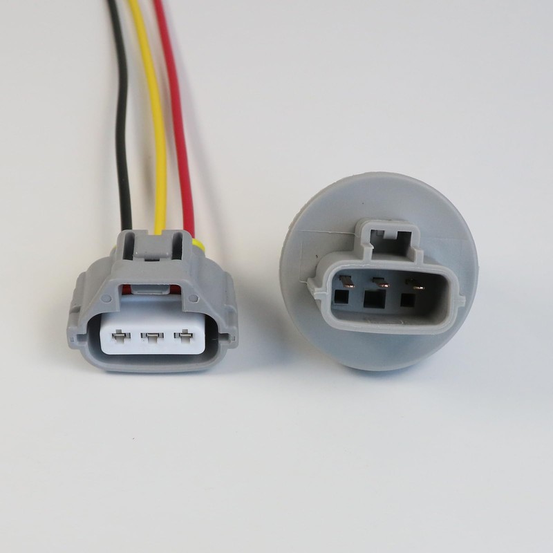 AUPARTIK 2Pcs Front Turn Signal Light Bulb Socket & Plug
