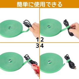 Velcro, Cable Ties, Velcro Fasteners, Cable Bands, Freely Cut, Strong, Heat Resistant, Reusable, Wire Organization, Cable Consolidation, Storage Tape, For Office, Home, Rooms, Luggage Packaging,