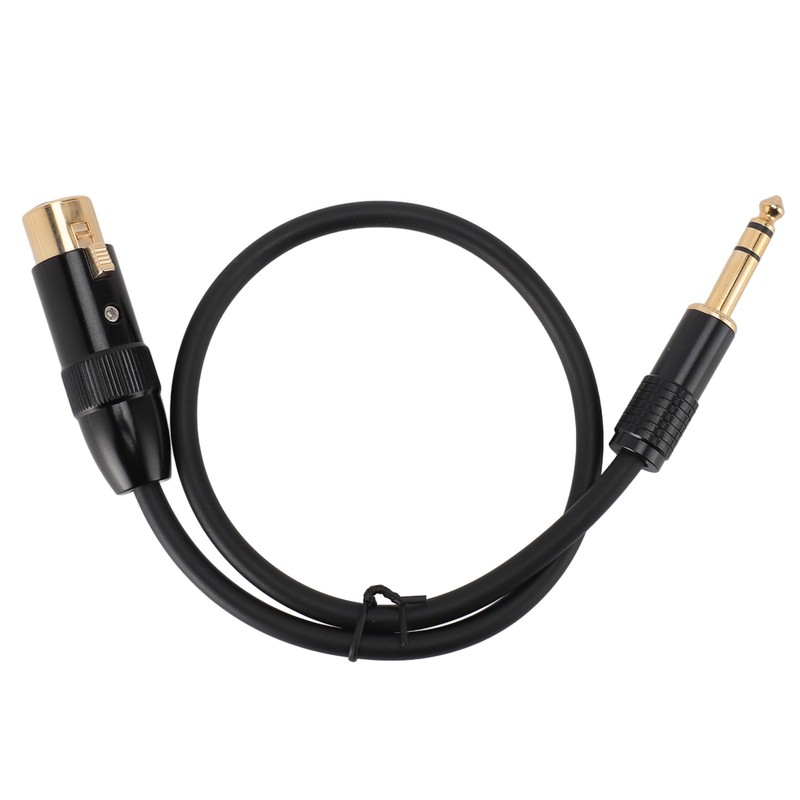 XLR to 6.35mm Cable Female to Male Gold Plated XLR
