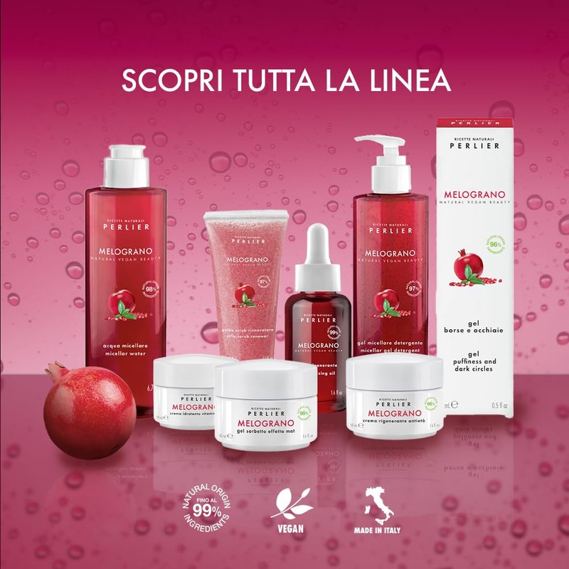 Perlier Pomegranate Micellar Gel Cleanser - Formula with 97% Natural