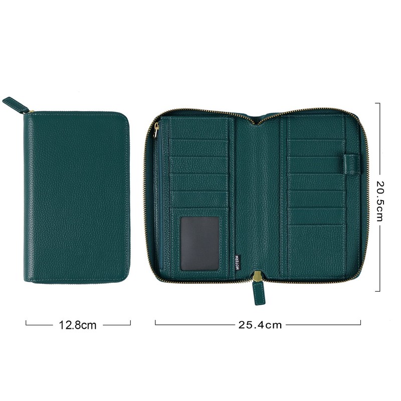 Moterm Zip Leather Cover for Weeks - Suitable for Hobonichi
