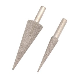 Diamond Grinding Head, Pointed Soldered Polishing Drill Bits with 6mm Shank for Metal Stone Jade Large and Small