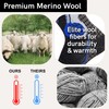 Pure Athlete High Performance Wool Ski Socks - Thermal Warm