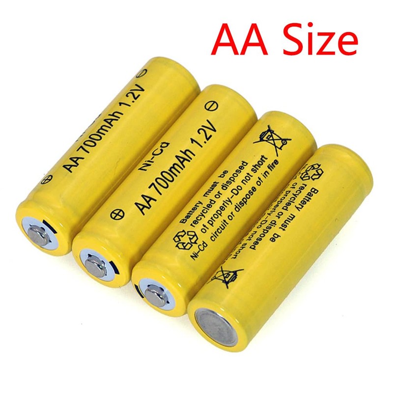 12 Packs AA Garden Ni-Cd Batteries 1.2V AA 700mAh Ni-Cd