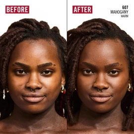 Rimmel London Kind & Free BLUR IT OUT Mattierende Foundation 607 Mahogany, Ganztägiger Glanz-Effekt, Make-up mit leichtem Matt-Finish, 30 ml