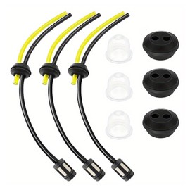 3 Sets Strimmer Fuel Line,Fuel Line Mower Fitting Kit,Petrol Strimmer Parts, Fuel Hose for Brush Cu-tter Brush C-Utter Trimmer Mower Hedge Trimmer