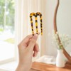 Peineta para Moño 6 Piezas Tres Dientes Fijador de Cabello