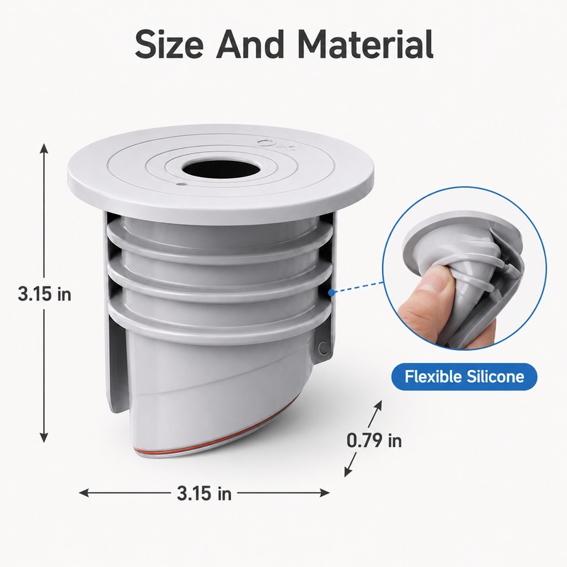 2pcs Sink Drain Plug for Bathroom and Kitchen - 70-75mm
