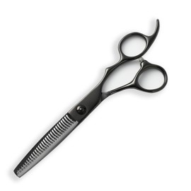 [PF] DEEDS GTZ630CT Japanese Shears Professional Manufacturer Black Titanium Sening (6.0 inches, 25% Rate), Hairdresser, Barber, Haircut, Scissor Scissors