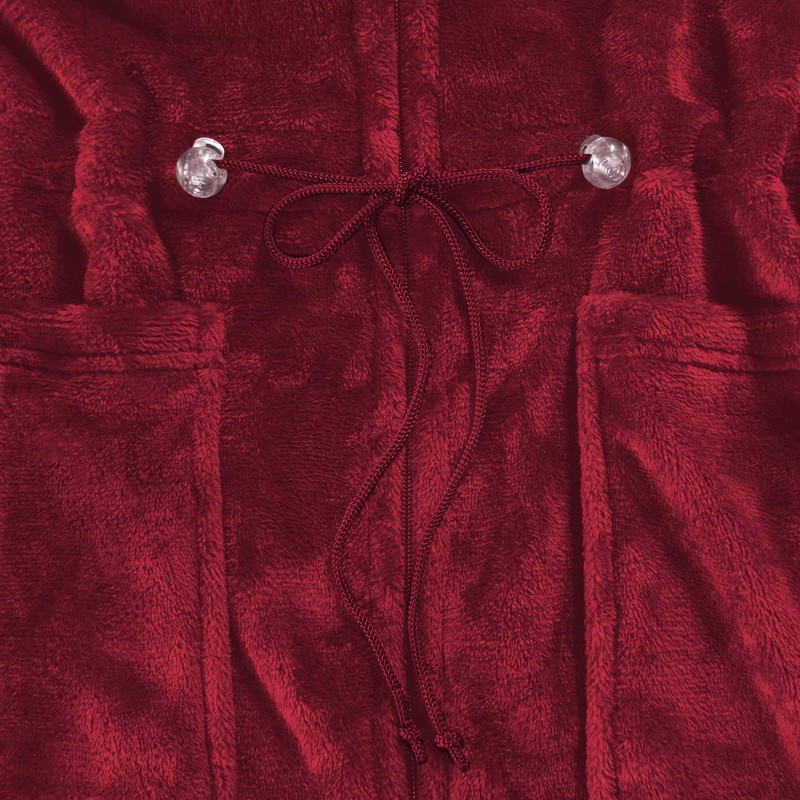 CelinaTex Women's Bathrobe Short or Long, XS-XL, Micro Flannel Dressing