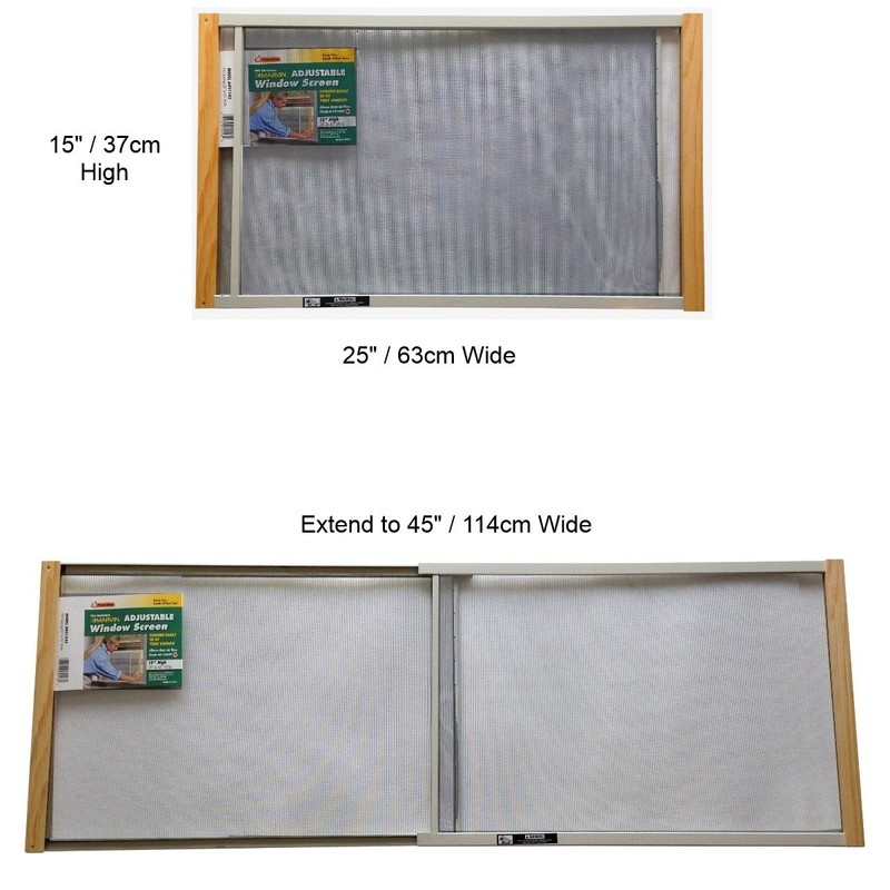 Frost King, AWS1045 WB Marvin Adjustable Window Screen, 15" high,
