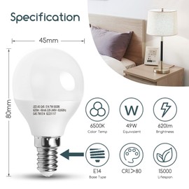 Aigostar Aigostar LED E14 Kaltwei? 7W Leuchtmittel Lampe Glhbirnen 6500K 620 Lumen Abstrahlwinkel 180 Grad Energiesparend, Multipack mit 10 Lampen