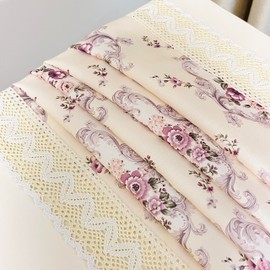 Wutup Square Nightstand Tablecloth Plus, Bedside/End Tablecloth - Dustproof Table Cover for Coffee Table/Printer (Champagne, 30 * 30 Inches)