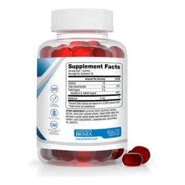 Biovea Melatonina 5mg 60 Gomitas, Suplemento Natural 12/2026 Berry