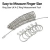 Ring Sizer UK, Ring Sizer Tool A-Z Metal Ring Measurement